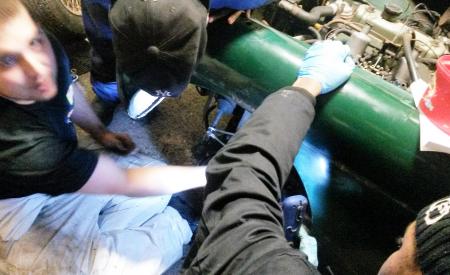 working on the mg midget