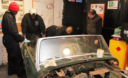 working on the mg midget